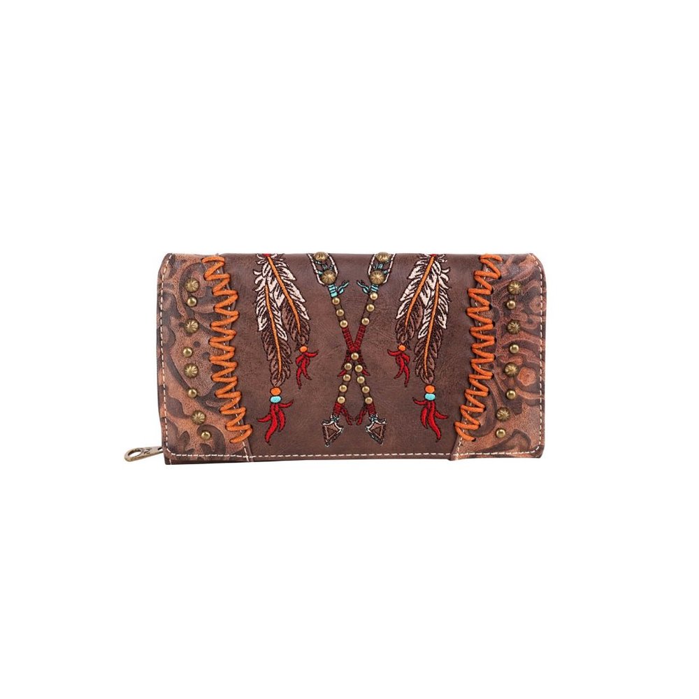 NWT Montana West Aztec Secretary Style Wallet Cf